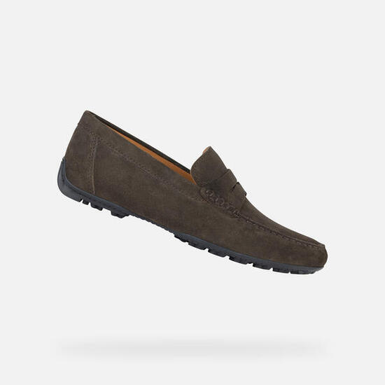 Mocassins Homme KOSMOPOLIS + GRIP MAN Marron Foncé