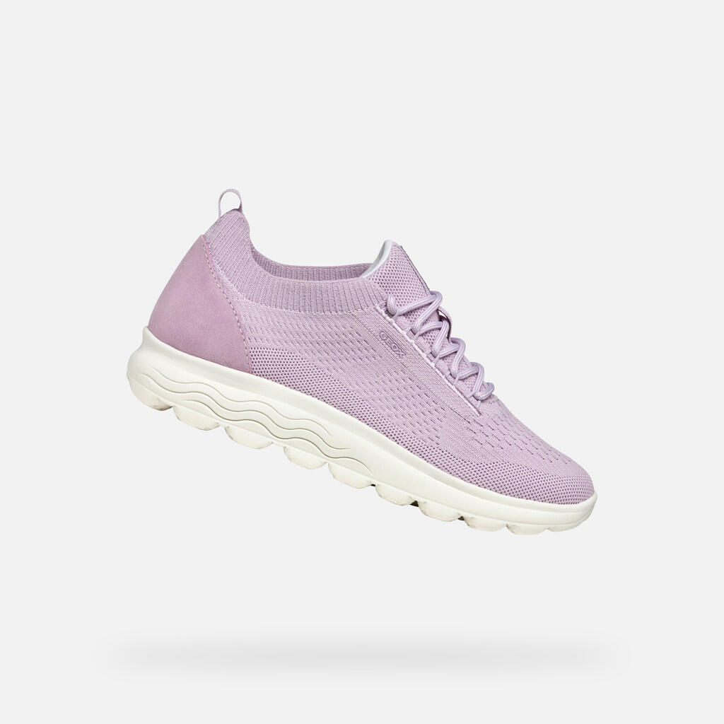Geox - Baskets Femme Spherica Woman Lilas - Baskets - Rose|violet - Decathlon