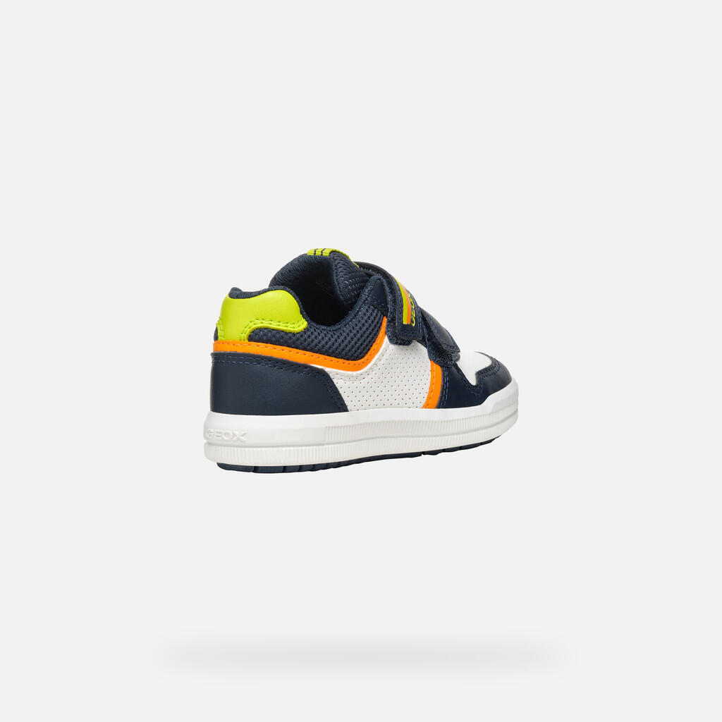 Baskets Garçon ARZACH BOY Bleu Marine/Vert Fluo 6/7