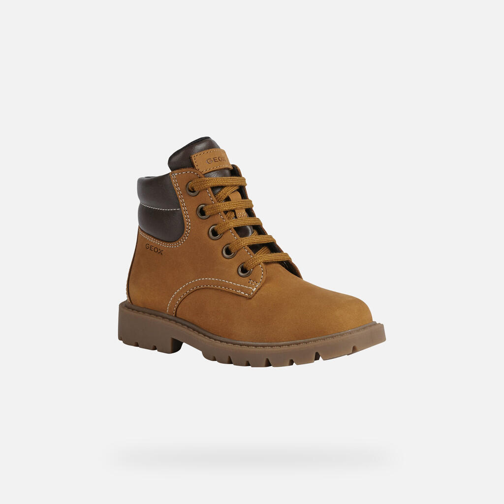 Bottes Garçon J SHAYLAX BOY Jaune/Marron 3/7
