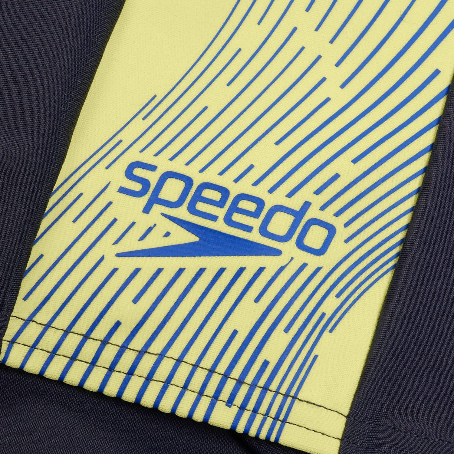 Costume Da Bagno A Pantaloncino Uomo Speedo Dive Splash Blu Navy 3/4