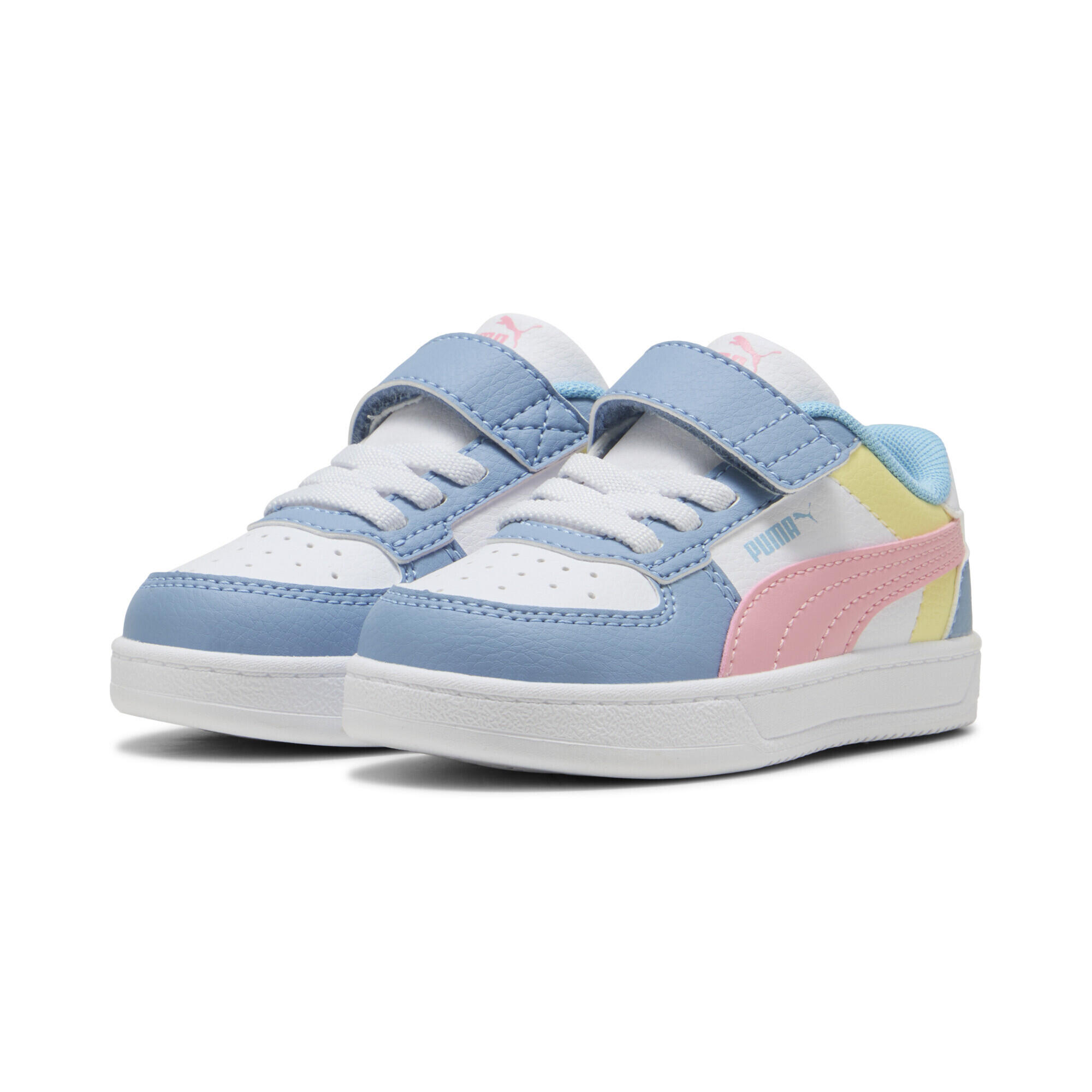 PUMA Caven 2.0 Block Sneakers Kinder PUMA White Pinkscape Cool Blue Pink