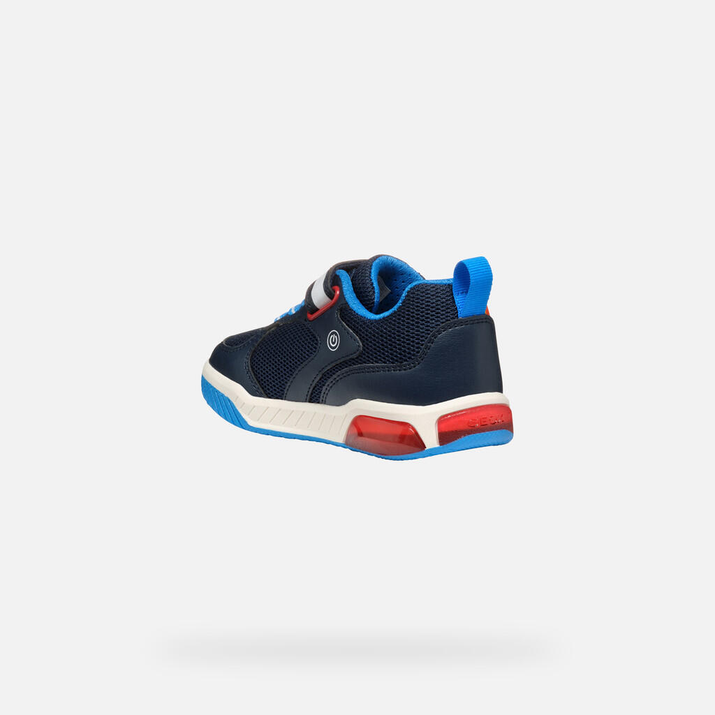 Baskets Garçon J INEK BOY Bleu Marine/Bleu Clair 5/7