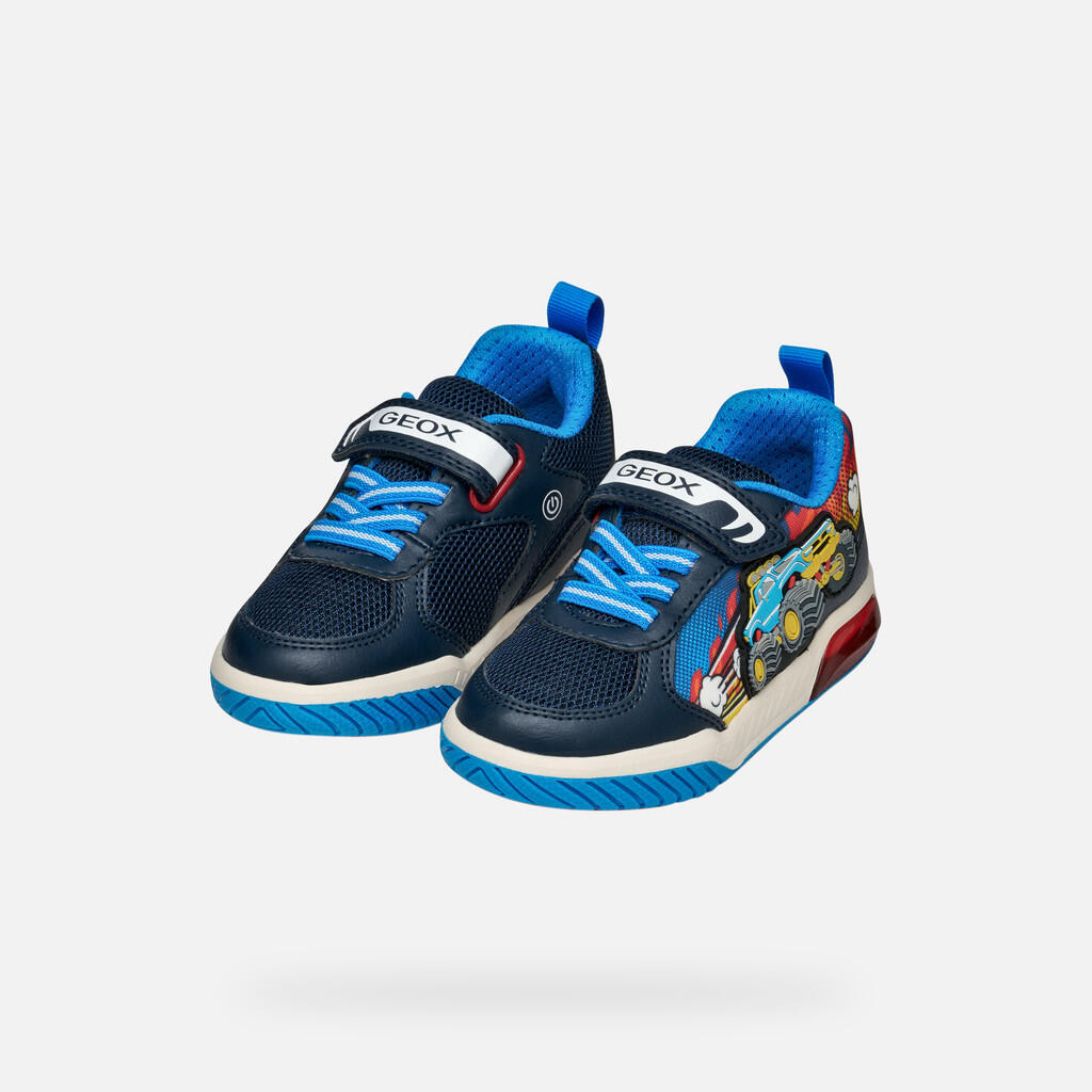 Baskets Garçon J INEK BOY Bleu Marine/Bleu Clair 3/7