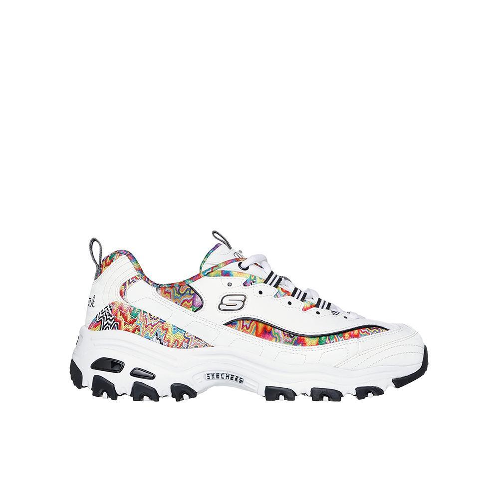 SKECHERS Sapatilhas Skechers Mulher Jen Stark: D'Lites - Fresh Drip Brancas