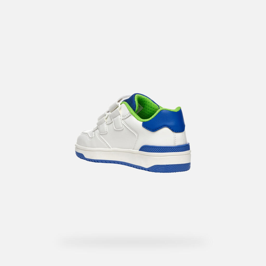 Baskets Garçon WASHIBA JUNIOR Blanc/Bleu Roi 5/7