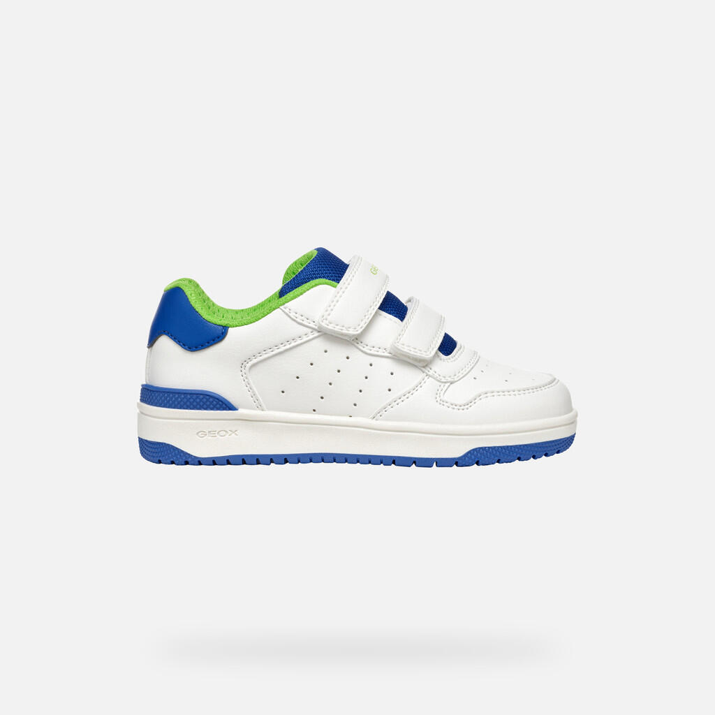 Baskets Garçon WASHIBA JUNIOR Blanc/Bleu Roi 2/7