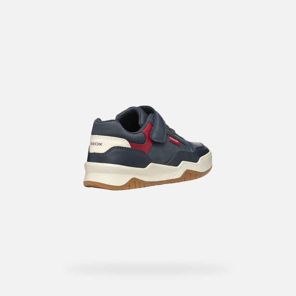 Baskets Garçon PERTH BOY Bleu Marine/Rouge Foncé 6/7