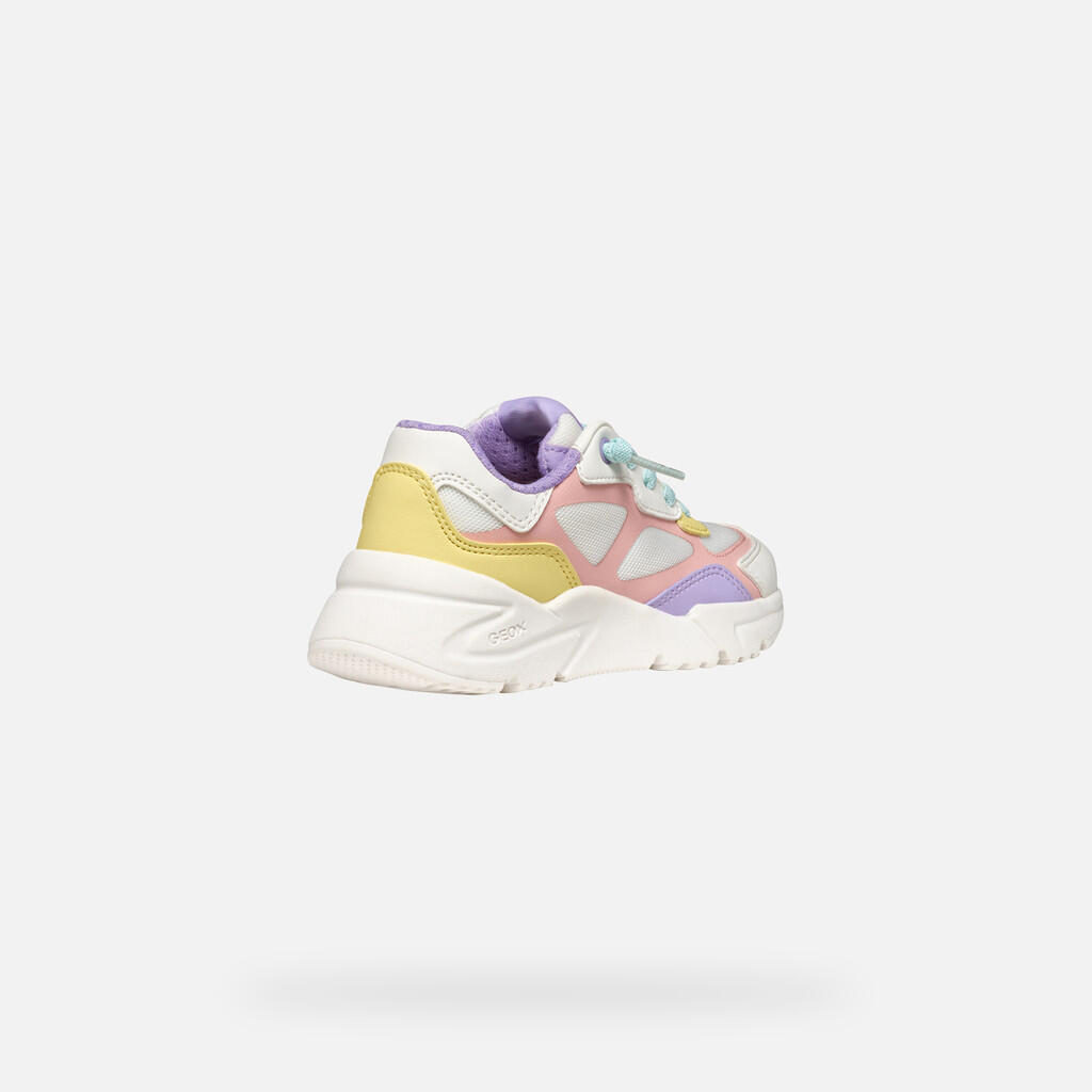 Baskets Fille J LOFTUS GIRL Blanc/Multicolore 6/7