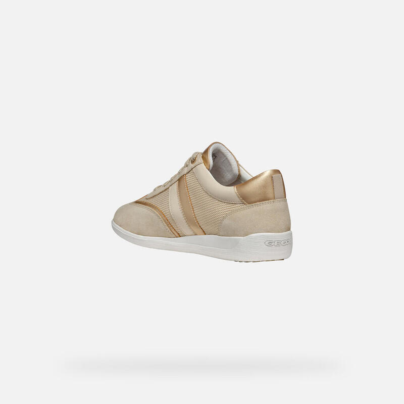 Baskets Femme D MYRIA Or Clair/Beige Clair