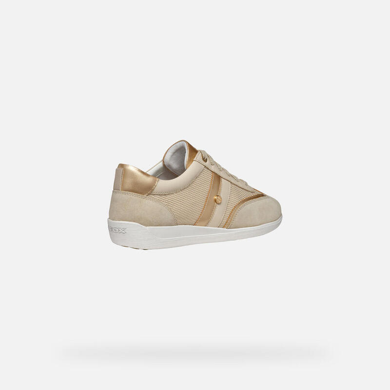 Baskets Femme D MYRIA Or Clair/Beige Clair