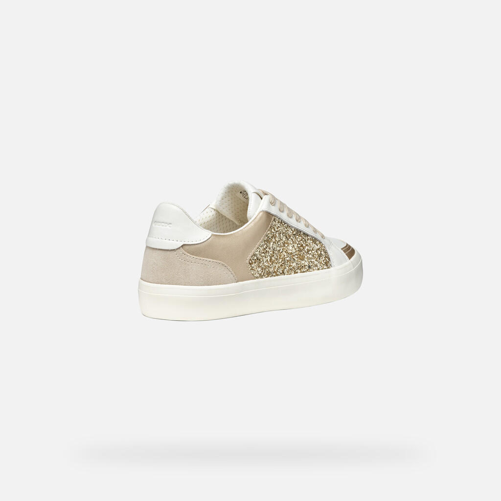 Baskets Femme D EMMELENY Blanc/Or 5/7