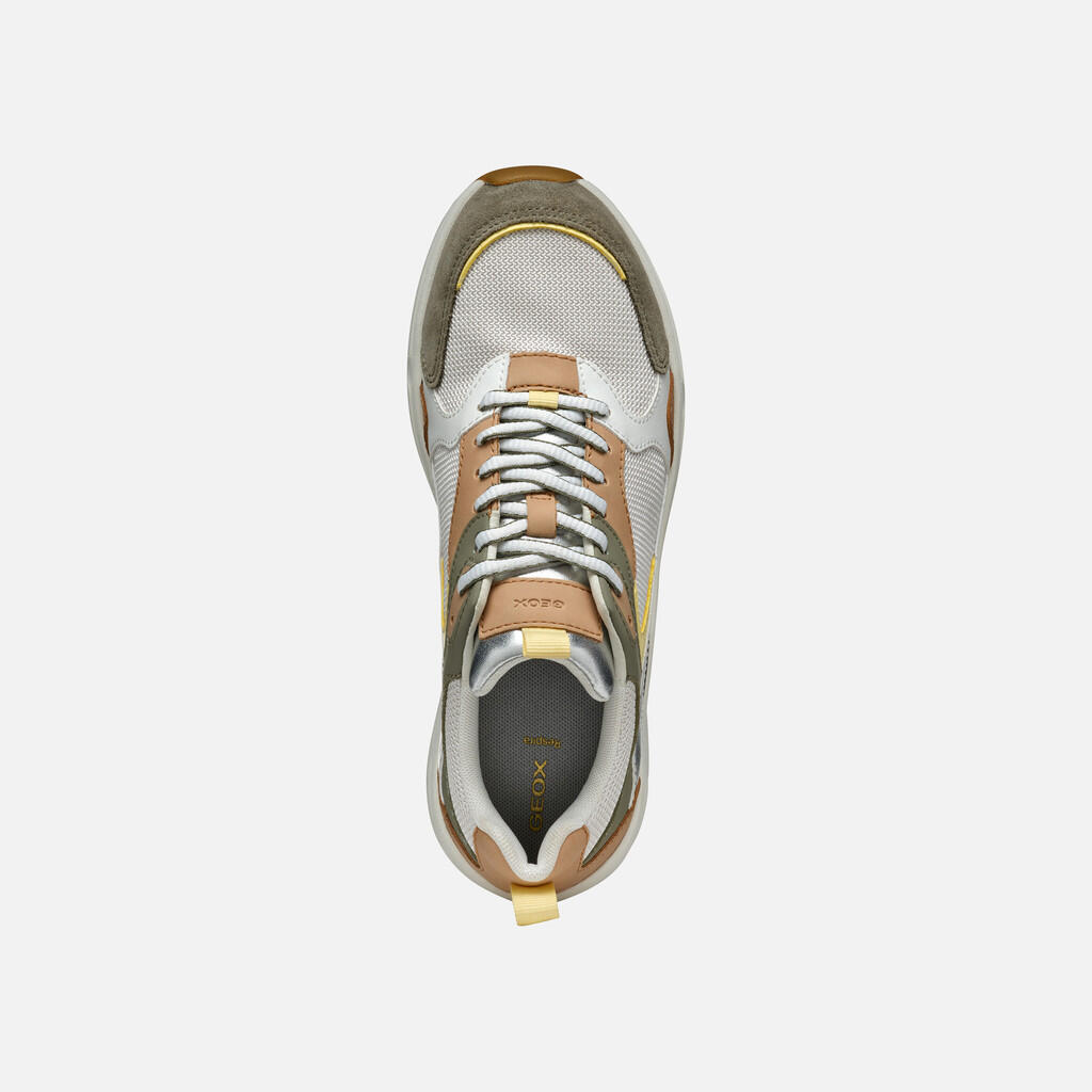 Baskets Femme D ZARVIA Blanc/Vert Sauge 6/7