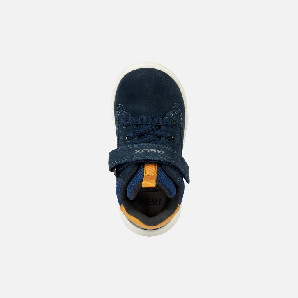 Bottines Bébé Garçon HYROO TODDLER BOY Bleu Marine/Ocre 7/7
