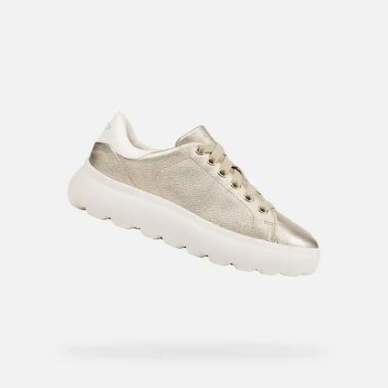 Baskets Femme D SPHERICA EC4.1 Or/Blanc