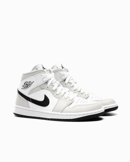 Scarpe 1 Mid White Light Smoke Grey