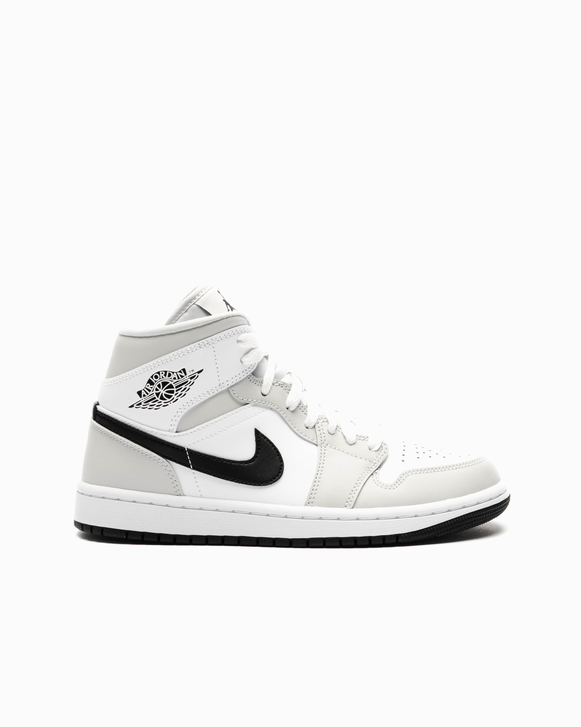 Nike Air Jordan 1 Mid White Light Smoke Grey Sneaker Damen 2/5