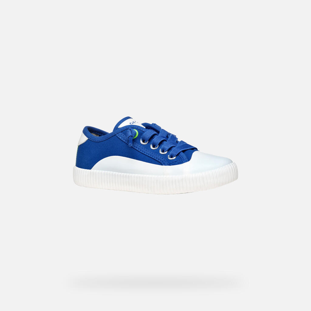Baskets Garçon J TIPPESTE BOY Bleu Roi/Lime 4/7