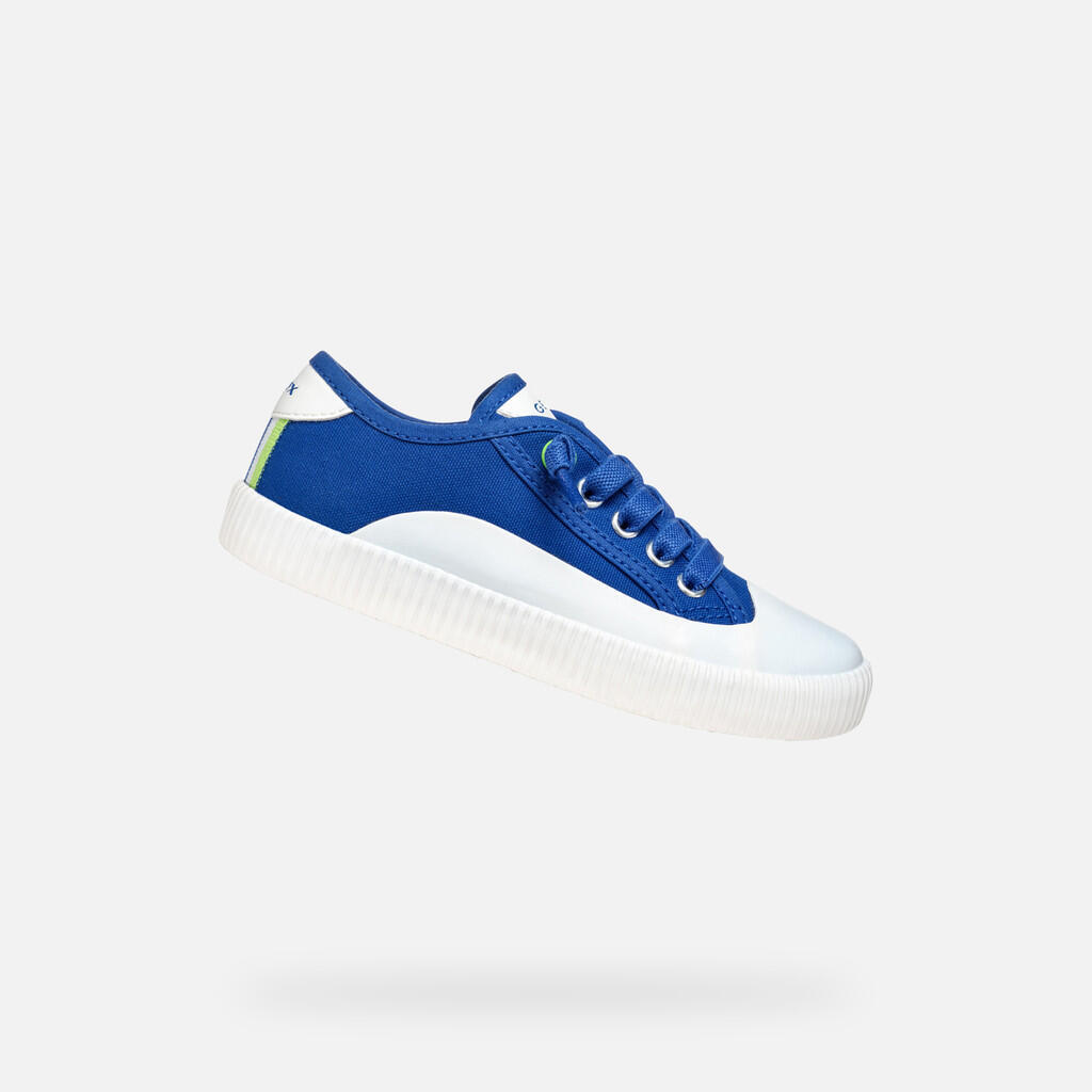 Baskets Garçon J TIPPESTE BOY Bleu Roi/Lime 1/7