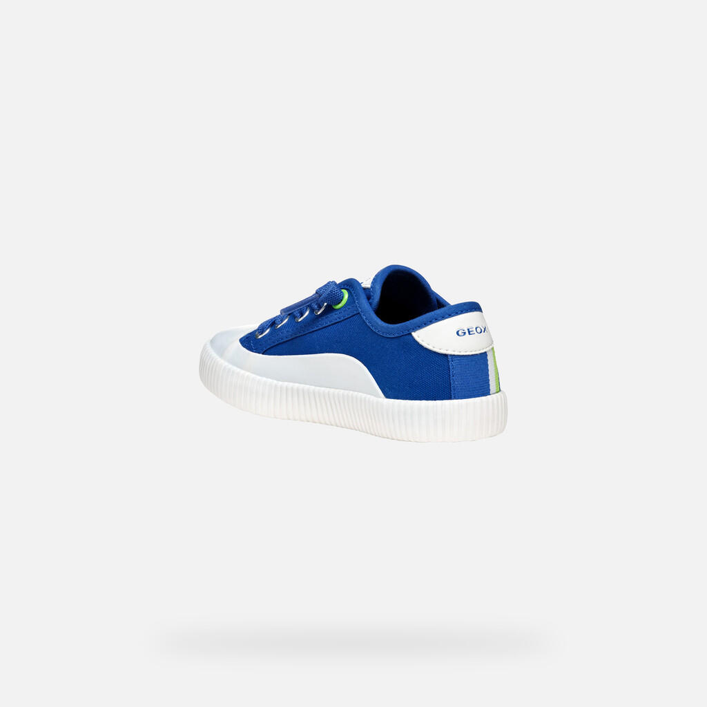 Baskets Garçon J TIPPESTE BOY Bleu Roi/Lime 5/7