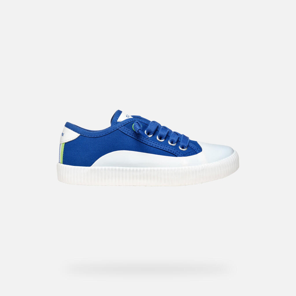 Baskets Garçon J TIPPESTE BOY Bleu Roi/Lime 2/7