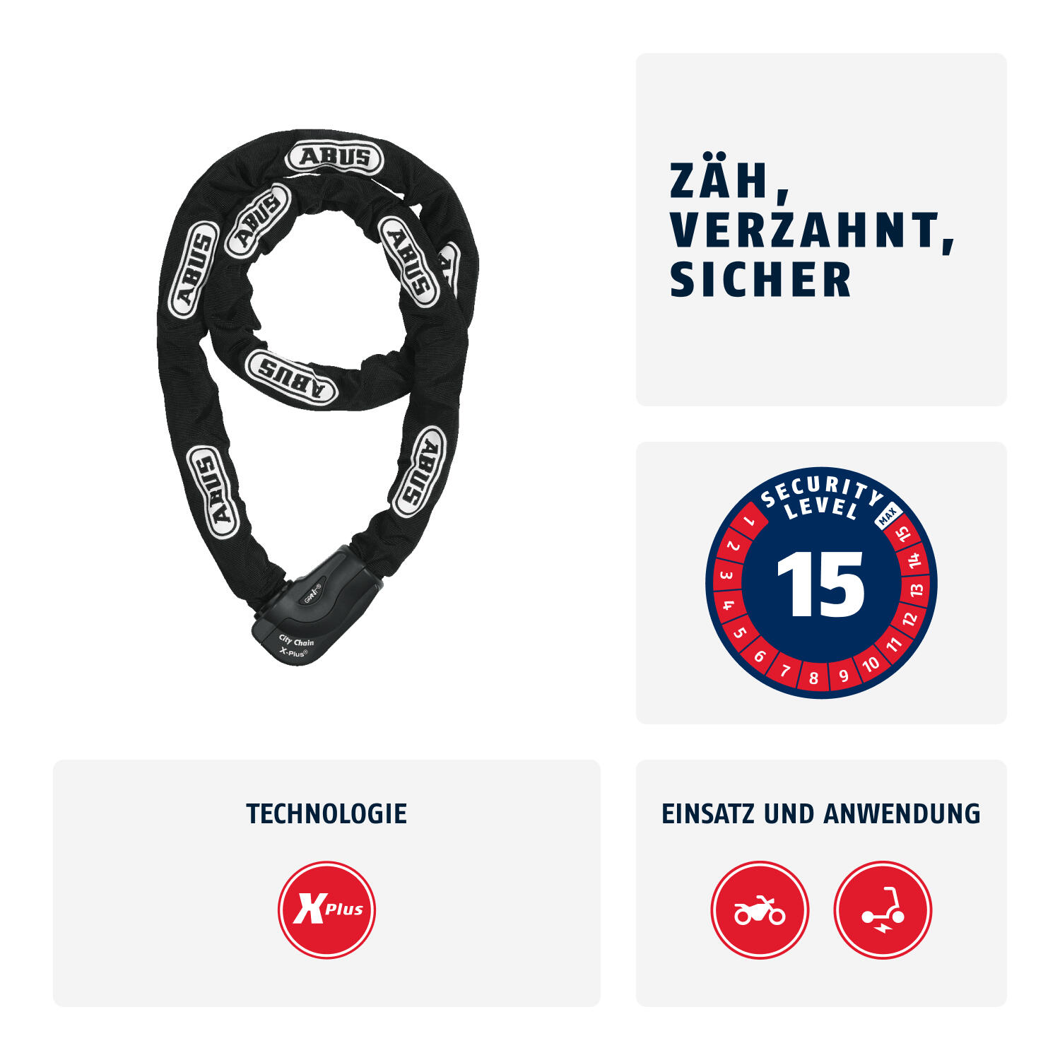 Cadenas À Chaîne Granit City Chain Xplus 1060/170 4/4