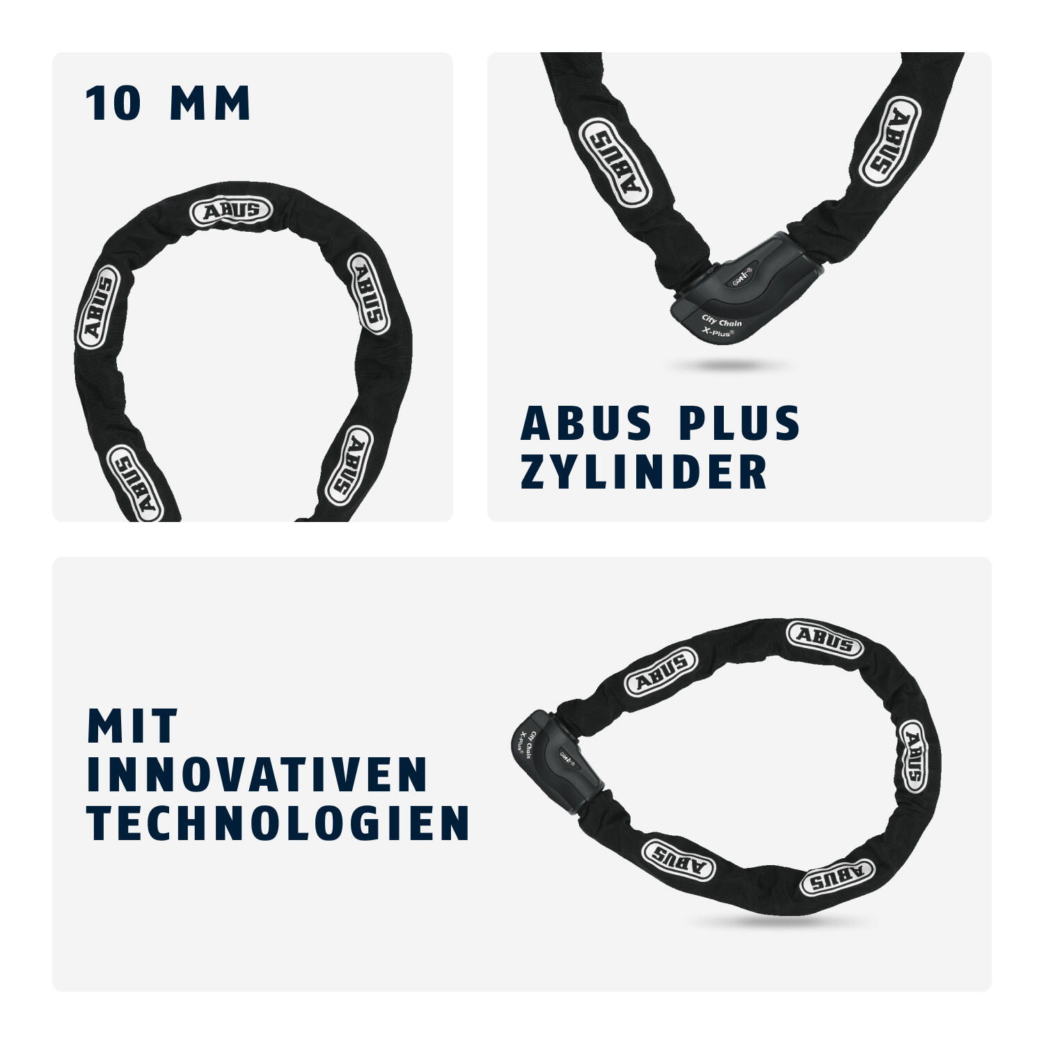 ABUS Granit City Chain X-Plus 1060/110 ART3 10 mm Zwart 4/4