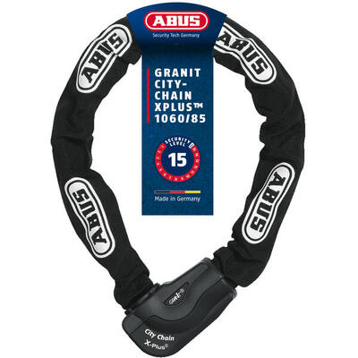 Abus granit city kettingslot x-plus 1060 85 - robuust fietsslot