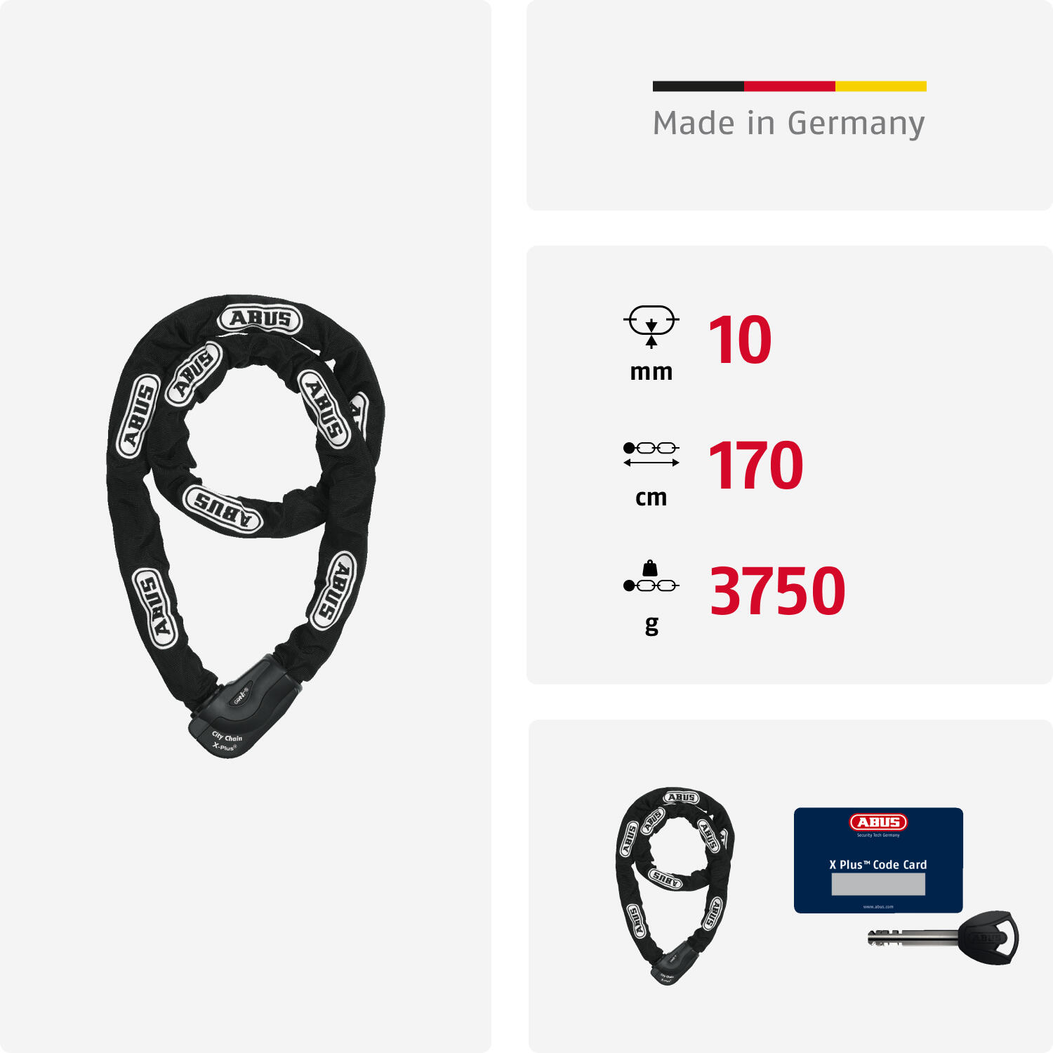 Cadenas À Chaîne Granit City Chain Xplus 1060/170 3/4