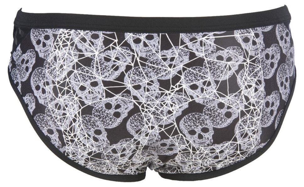 Kąpielówki slipy męskie na basen Arena Crazy Pop Skulls Brief