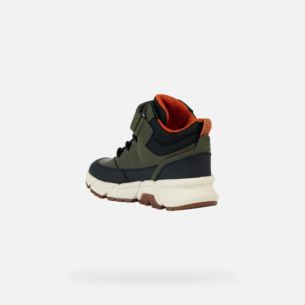 Bottes Garçon FLEXYPER PLUS ABX BOY Vert Militaire/Orange 6/7