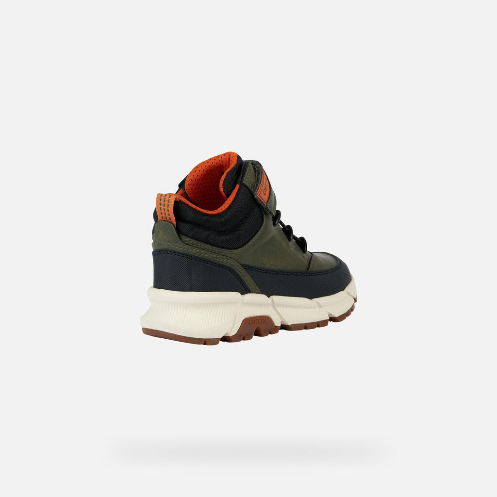 Bottes Garçon FLEXYPER PLUS ABX BOY Vert Militaire/Orange 7/7