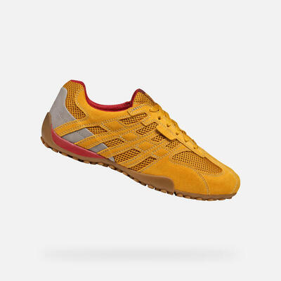Geox U Snake Original A - Herren Leder Sneaker U55MNA 02214 C2112 Ochre