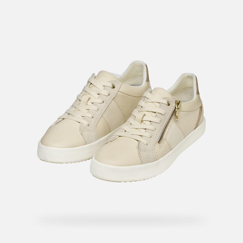Baskets Femme BLOMIEE WOMAN Blanc Cassé/Beige Clair 4/7