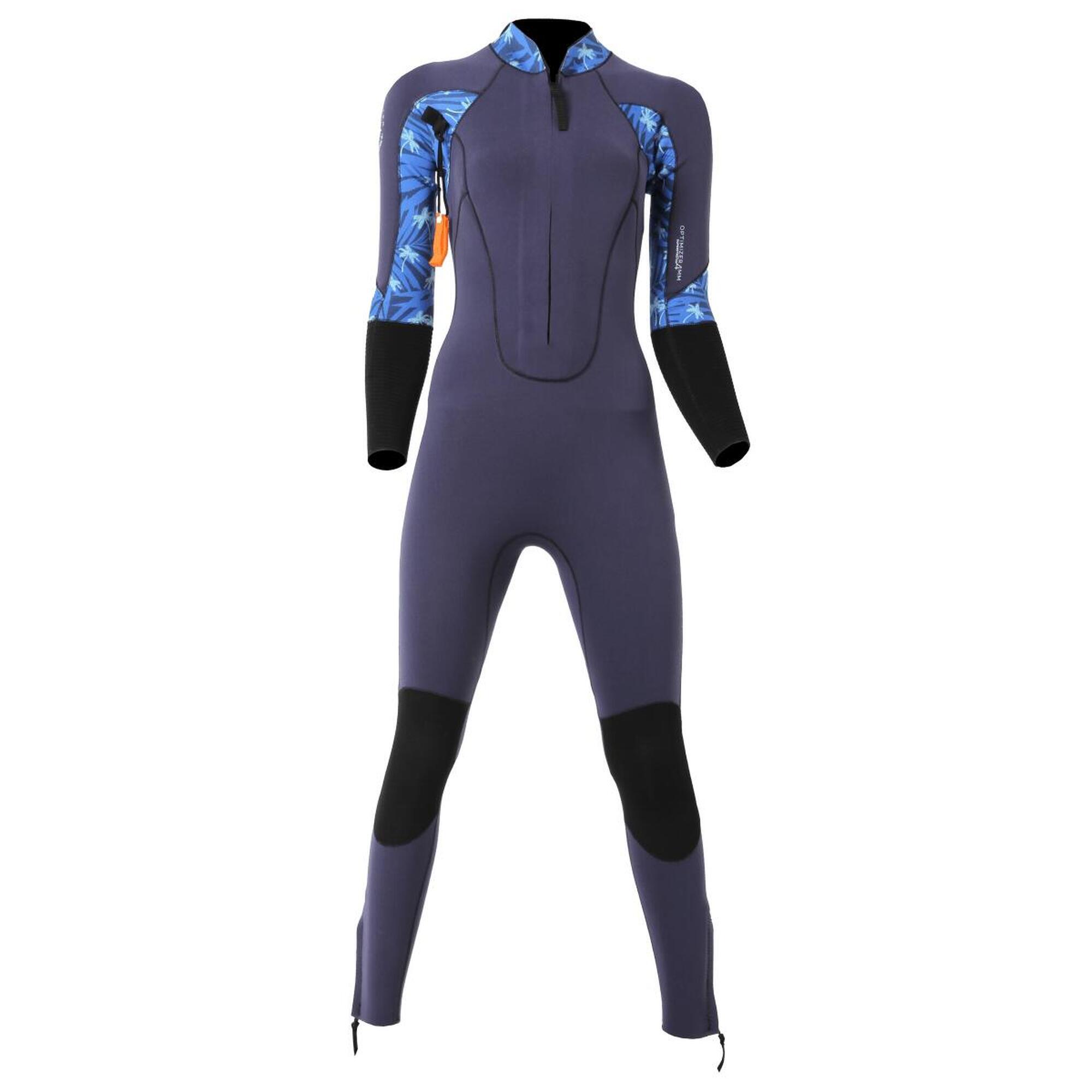 Ocean Step - 5/4/3 Optimizer Dual Zip Combinaison Longe Côte Femme - Combinaison Néoprène - Bleu|violet - 38 S - Decathlon