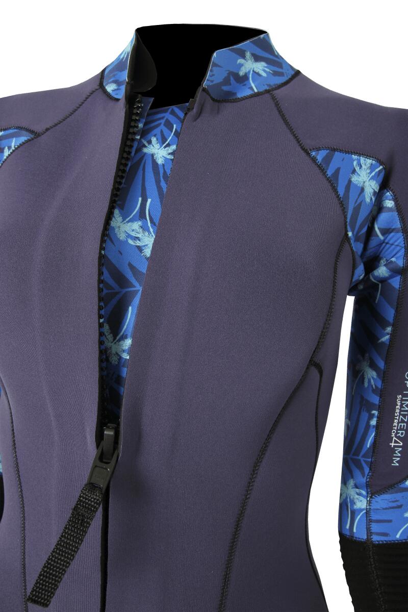 5/4/3 Optimizer Dual Zip Fato de Neoprene Longe Côte Mulher 4/7