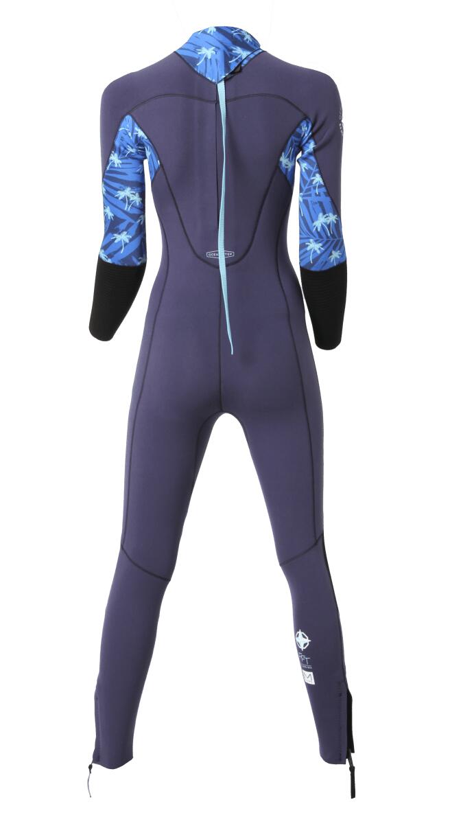 5/4/3 Optimizer Dual Zip Fato de Neoprene Longe Côte Mulher 2/7