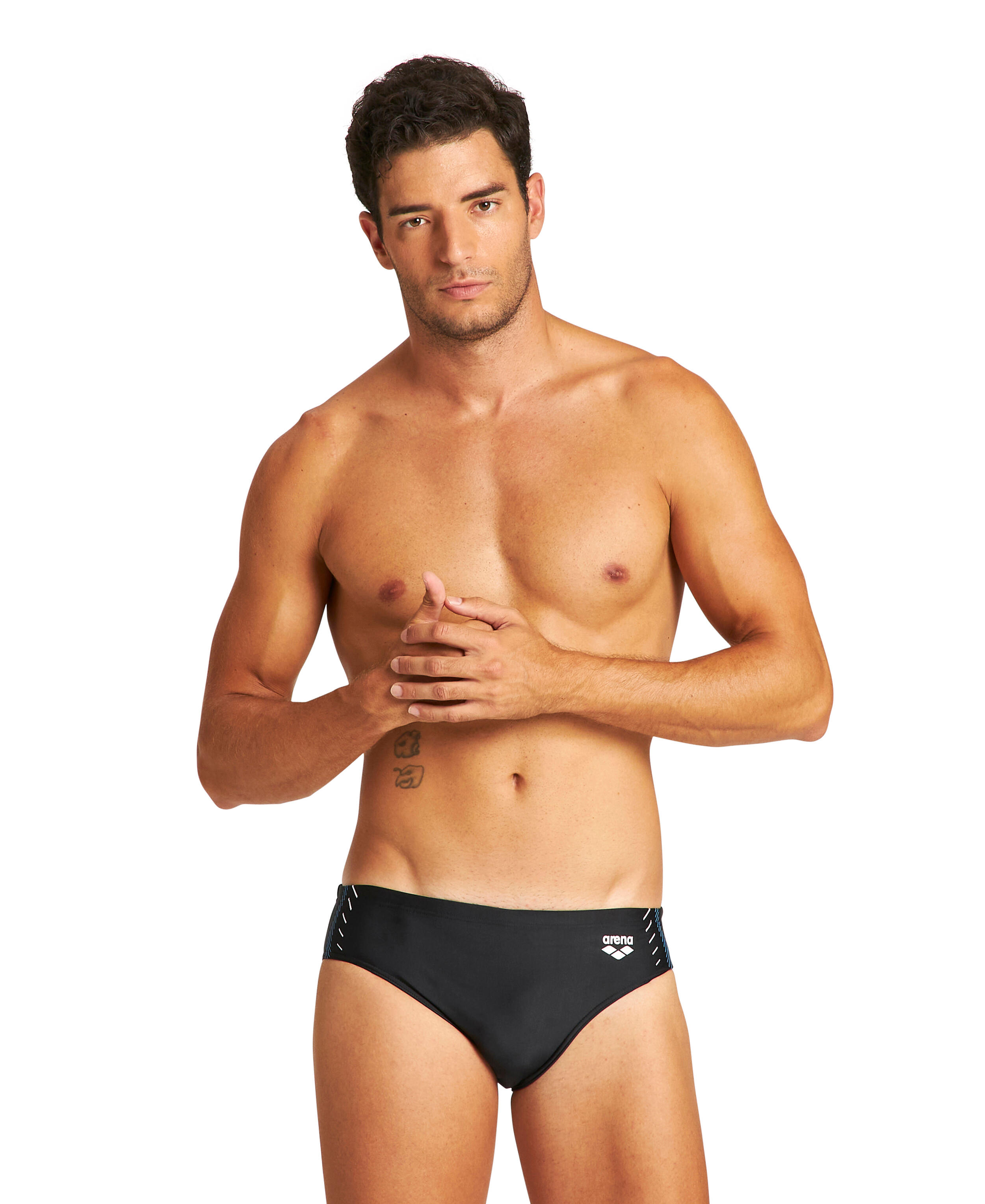 Kąpielówki slipy męskie na basen Arena Crossing Brief 1/7