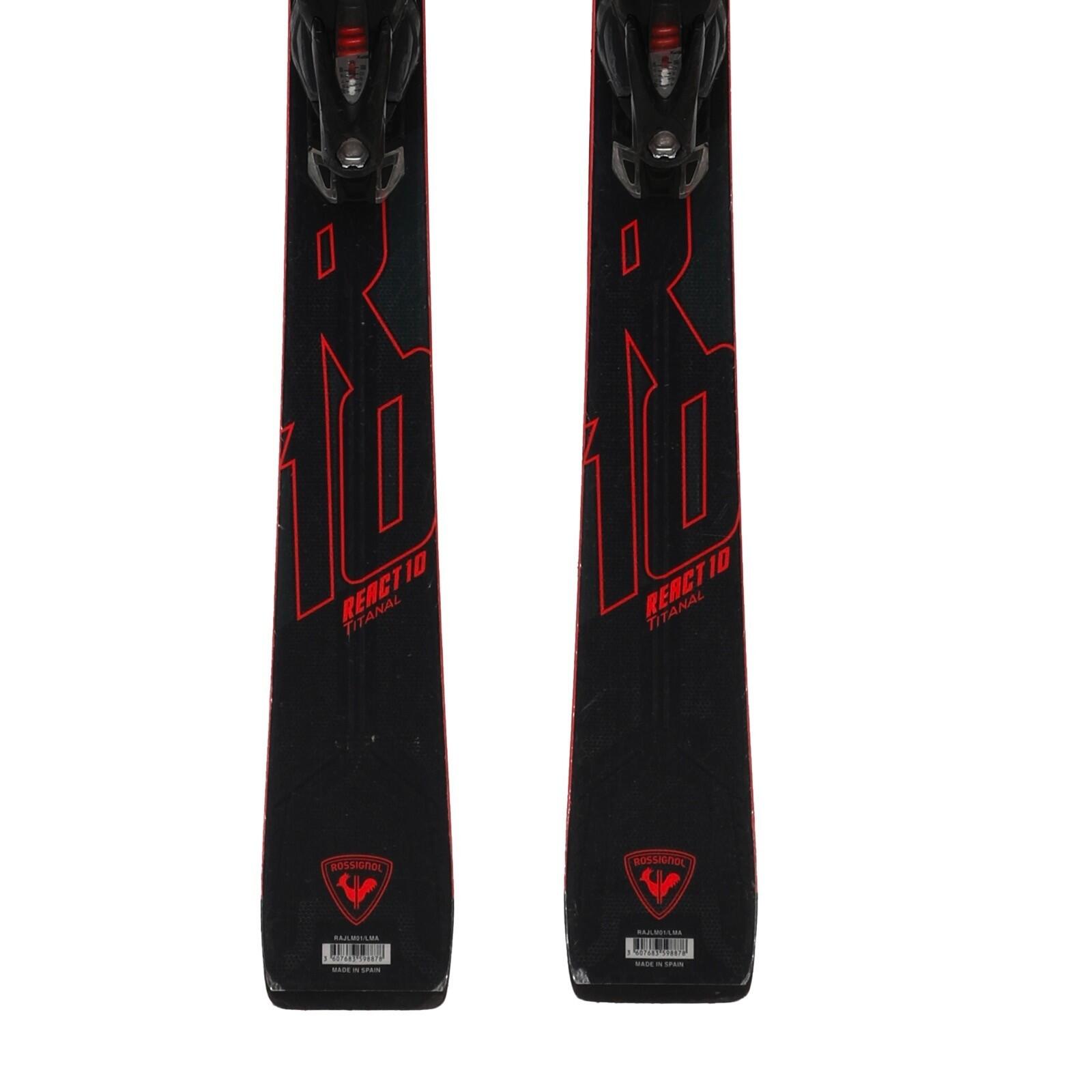 RECONDITIONNE - Ski Rossignol React 10 Titanal + Fixations 4/4