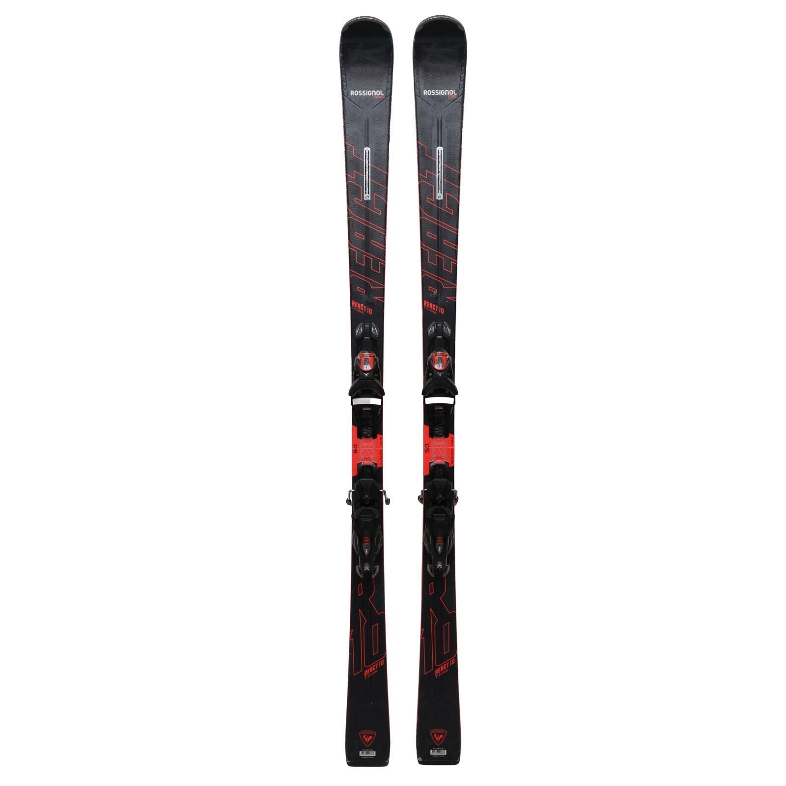RECONDITIONNE - Ski Rossignol React 10 Titanal + Fixations 2/4