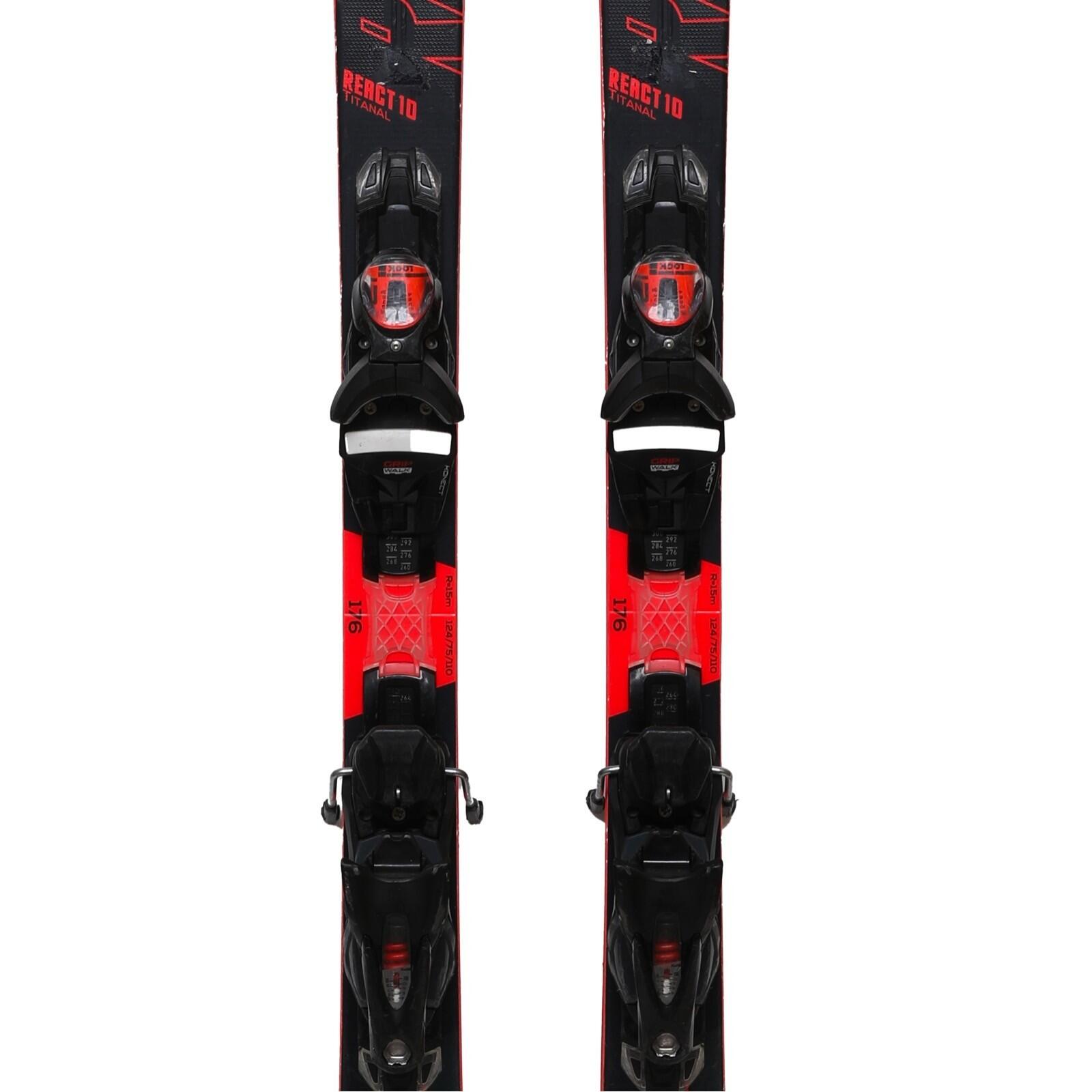 RECONDITIONNE - Ski Rossignol React 10 Titanal + Fixations 3/4