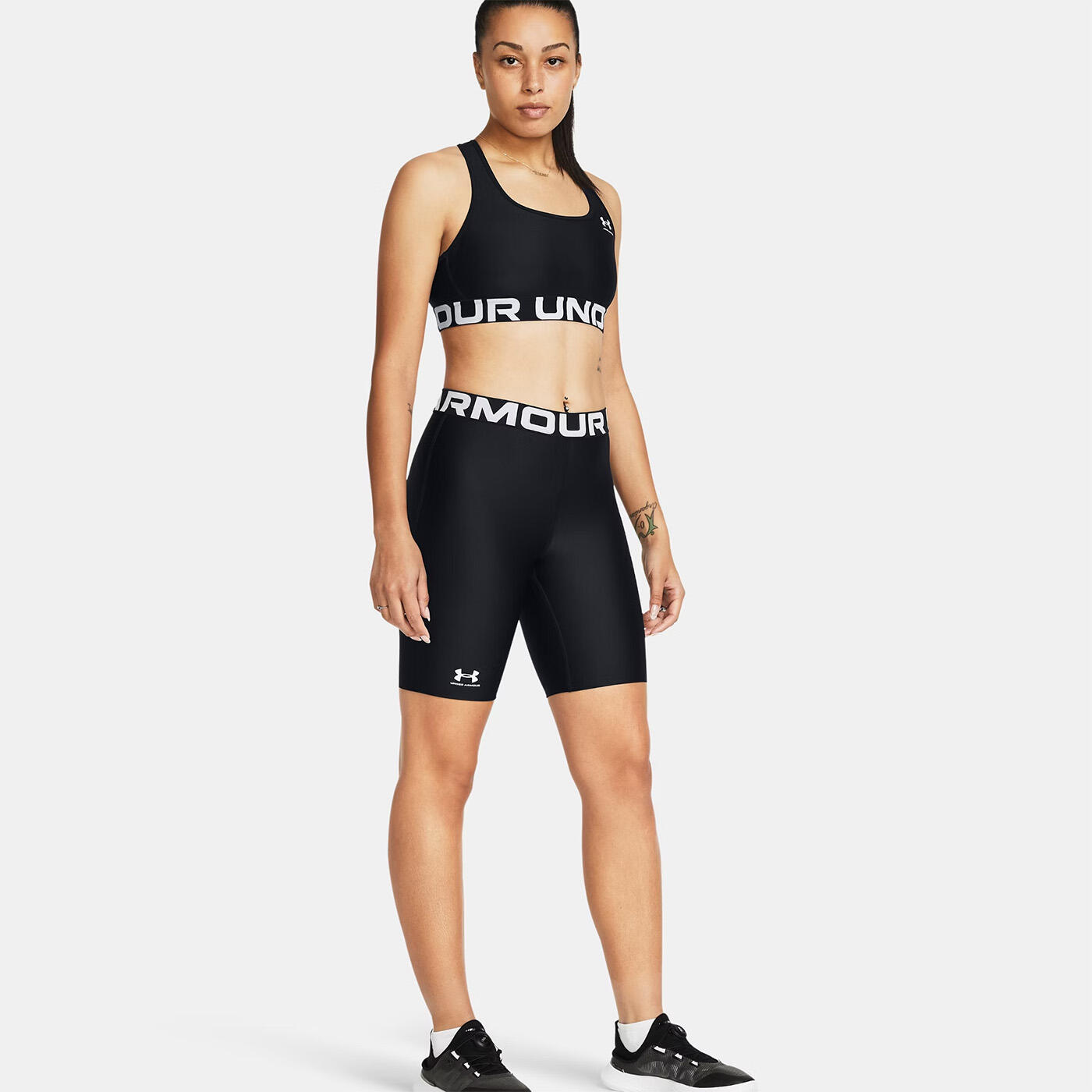 Mallas ciclistas largas HeatGear® mujer Under Armour negro 6/7
