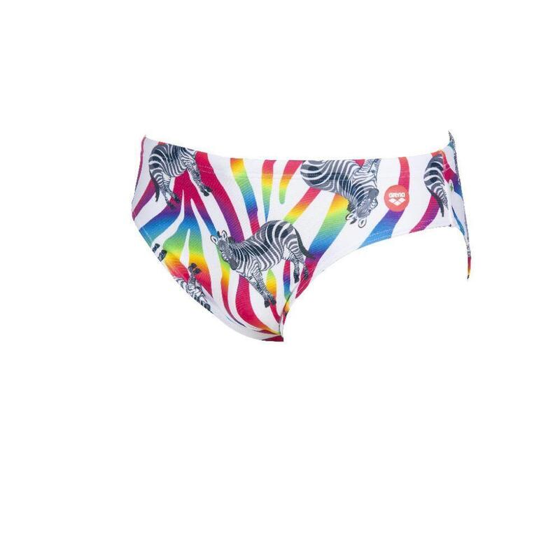Kąpielówki slipy męskie na basen Arena Crazy Zebras Brief