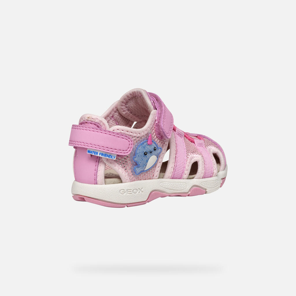 Sandales Bébé Fille B SANDAL MULTY GIRL Rose Foncé 6/7