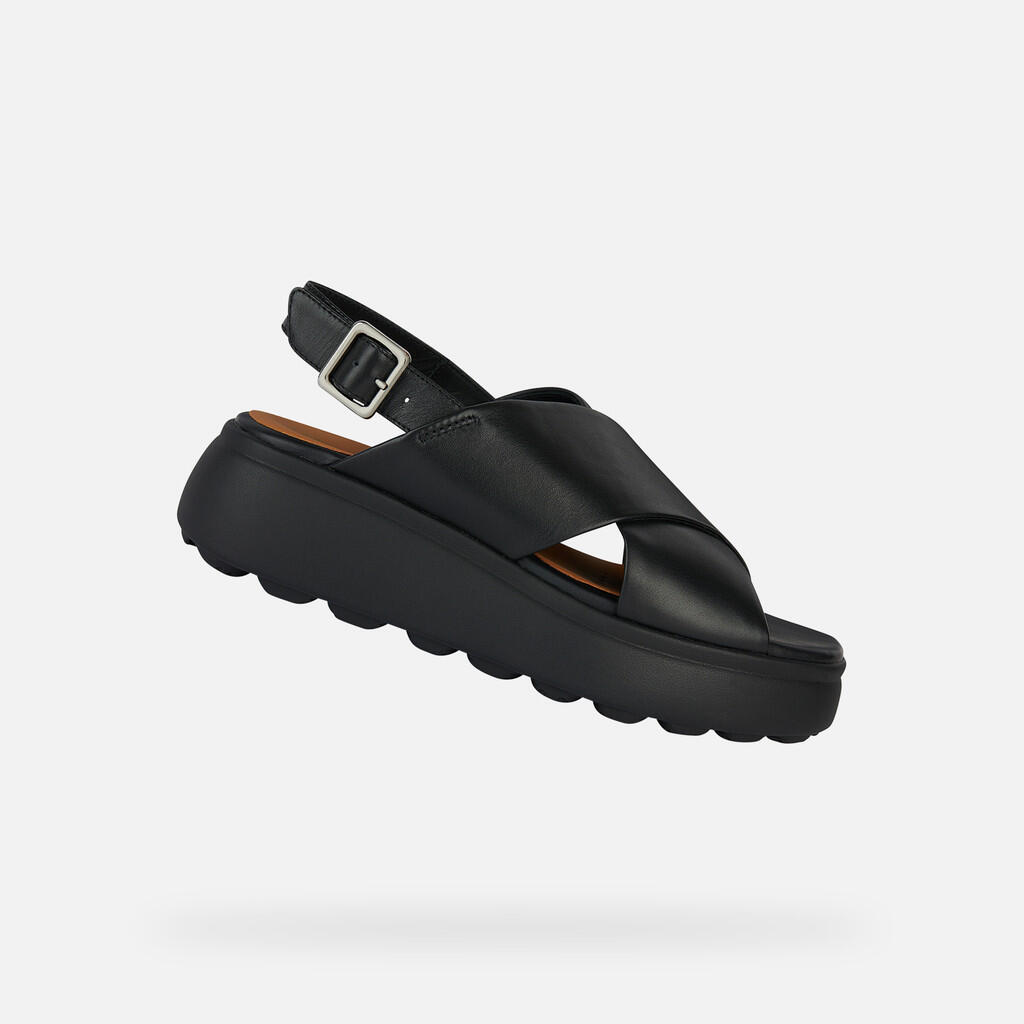 Geox - Sandales Femme D Spherica Ec4.1 S Noir - Sandales - Noir - 39 - Decathlon