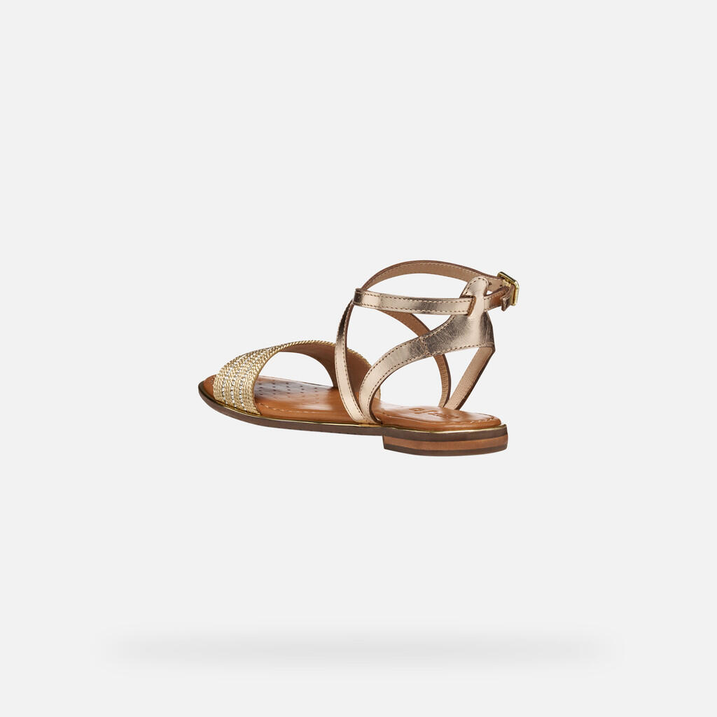 Sandales Femme D SOZY PLUS Or Foncé/Or Clair 6/7