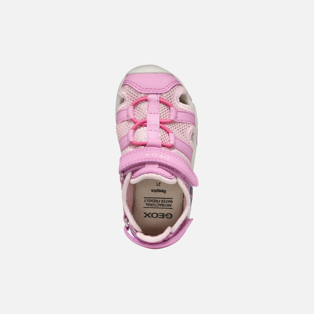 Sandales Bébé Fille B SANDAL MULTY GIRL Rose Foncé 7/7