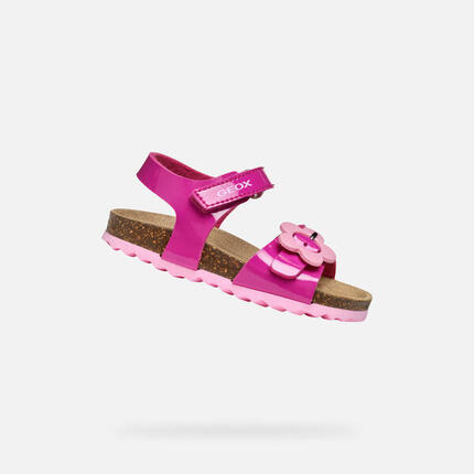 Sandales Bébé Fille B SANDAL CHALKI GIRL Rose Foncé