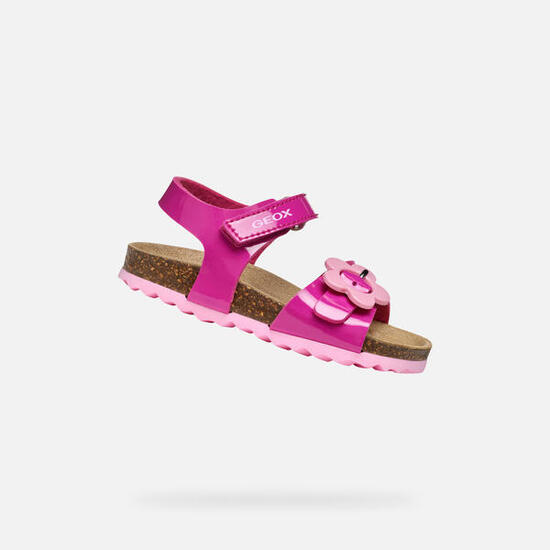 Sandales Bébé Fille B SANDAL CHALKI GIRL Rose Foncé