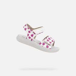 Sandales Bébé Fille SANDAL LIGHTFLOPPY TODDLER GIRL Blanc/Fuchsia